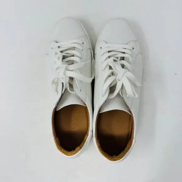 Quince White Leather Low-Top Sneakers with Tan Lining - Picture 8 of 14